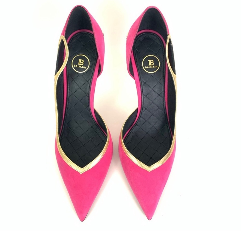 Balmain Miley Stiletto suede pump